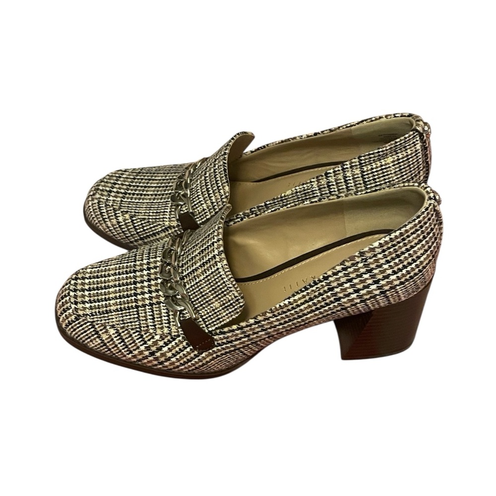 Kelly & Katie Brown Houndstooth Loafers